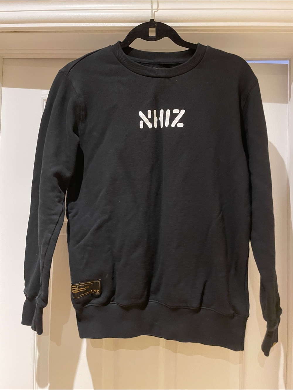 NHIZ x Neighborhood x Izzue Skull Graphic Crewneck Sweatshirt M Streetwear Japan